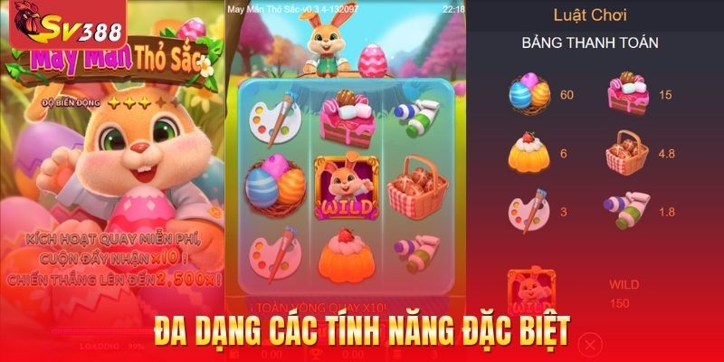 Đa dạng các tính năng đặc biệt để tăng điểm thưởng