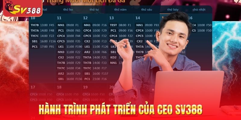 Hành trình phát triển của CEO SV388